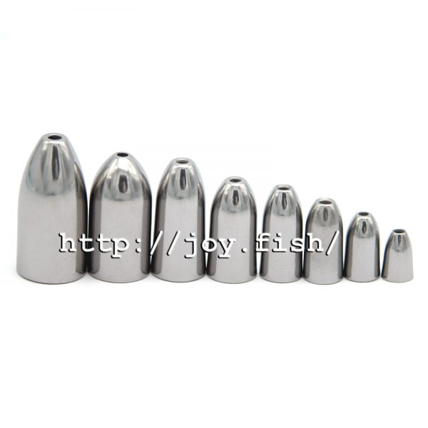  FISHINGKING 5-10 Pcs Tungsten Bullet Worm Weights 1/8